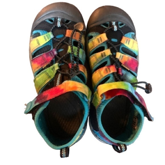 Keen kids sandals rainbow size 4 - Picture 1 of 3